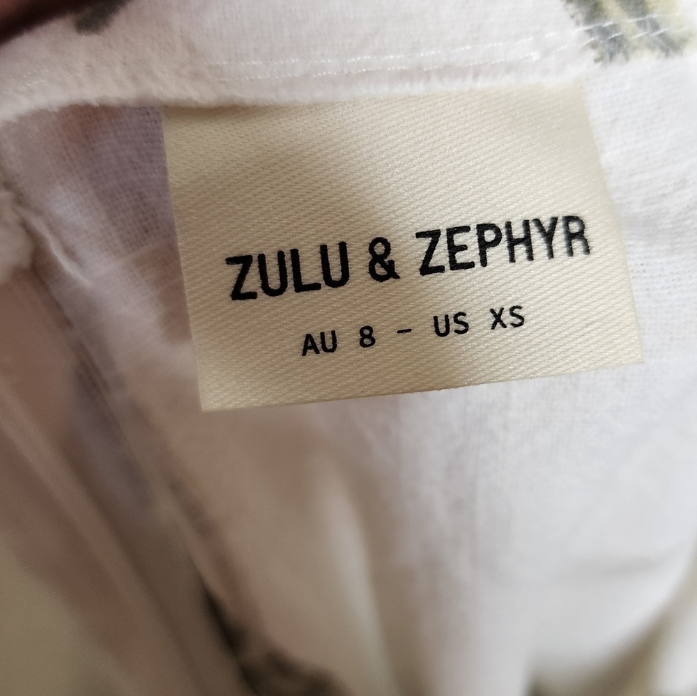 Zulu & Zephyr Tropical Leaves Pants XS - Picture 5 of 7